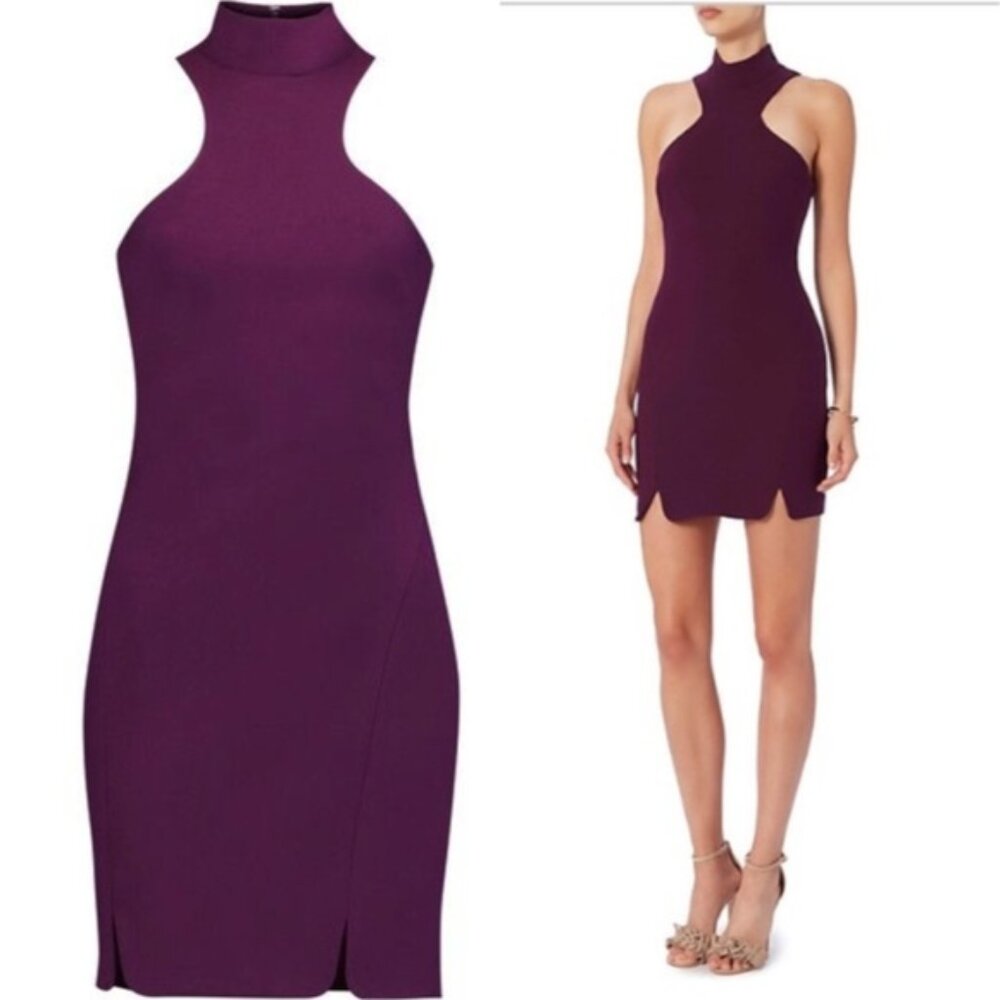 CINQ À SEPT Mock Neck Mini Dress 2112